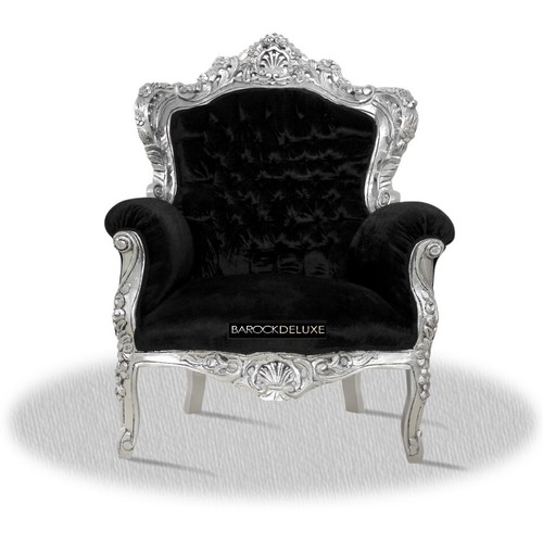 Barocksessel sessel schwarz - sessel,