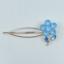 Haarspange mit Swarovski® Kristall Blume Haarklemme Bobby Pin Hochzeit Geschenk
