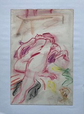 Zeichnung pastell signiert - zeichnung,