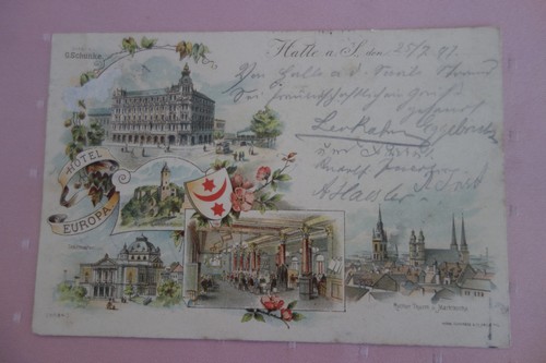Halle saale 1897 hotel - halle,