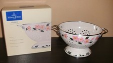 Villeroy & Boch Wildrose Sieb, Küchensieb Stahlemaillierung 2, 5 L, OVP