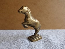 Pferd aus Messing Figur Tier Gluttöter Messingtier  ca 65 g Tierfigur  Hengst
