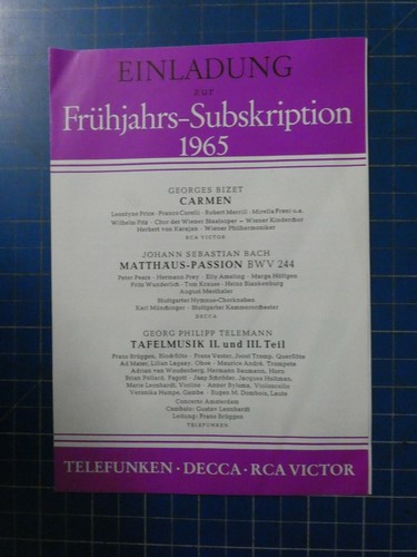 Telefunken frühjahrs - telefunken,
