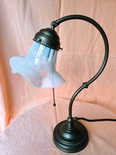  Antike Tischlampe, Glas