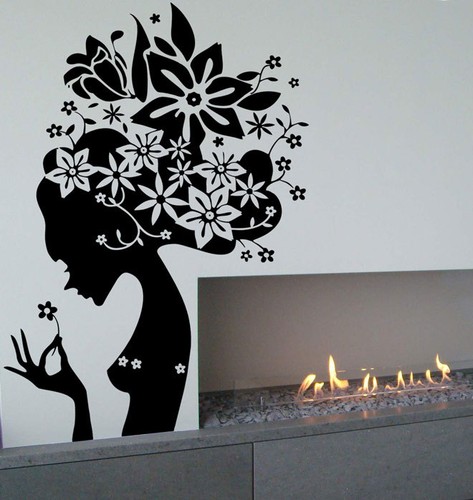 Schöne blumenmädchen vinyl - schöne,