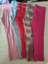 5 schöne, verschiedenfarbige Leggings, Mädchen, Gr. 98/104