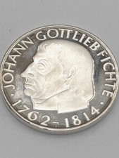 5 Mark Johann Gottlieb Fichte 2003 Gedenkmünze  stempelglanz