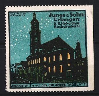 Reklamemarke erlangen junge - junge, &