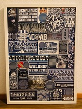 Sticker-Collage im Rahmen –