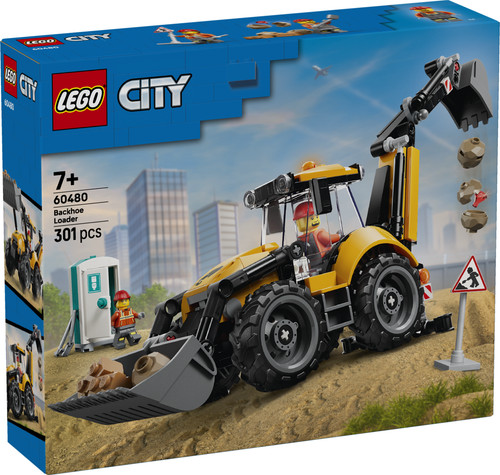 Gelber baggerlader lego - baggerlader,