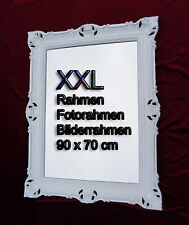 BILDERRAHMEN WEIß REPRO ANTIK BAROCK ROKOKO FOTORAHMEN 90x70 WANDDEKO RAHMEN
