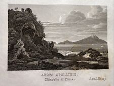 Arces Apollinis Citadel Cuma Antike Bild 1858 Mediterranean Panorama Landschaft