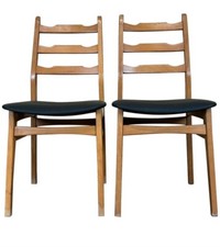 2x 60er 70er Jahre Stuhl Stühle Dining Chair Mid Century Danish Modern Design