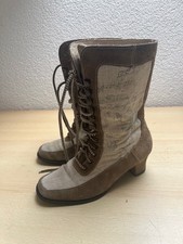 Trachtenstiefel Leder Leinen