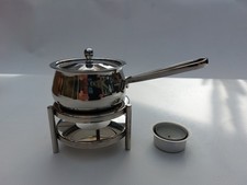 Butterpfännchen  auf Stövchen Edelstahl