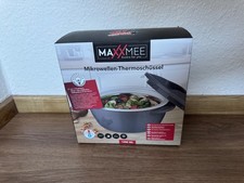 MAXXMEE Thermo-Schüssel für Mikrowelle etc. - 1400 ml - grau/weiß *NEU/OVP*