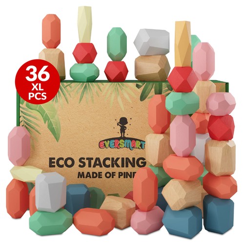 Pcs wooden stacking - 36,