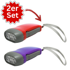2x Dynamo Lampe Kurbellampe