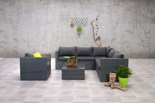 Polyrattan Eck Lounge Garden Impressions Set Sitz Gruppe Gartenmöbel Garnitur e