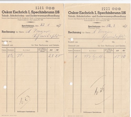 Spechtsbrunn x rechnung - x,