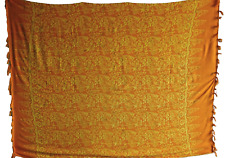 Sarong Pareo Wickelrock Deko aus Bali !  Blumenmuster, orange