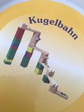 Holzmurmelbahn KUGELBAHN 26 Teile Kugelbahn-Bausatz NEU und OVP