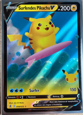 Surfendes Pikachu V (CEL 008), Pokemon TCG, Deutsch NM Original