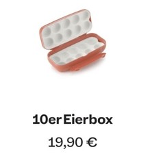 Tupperware 10er Eierbox Brotbox Brötchen Vesper Brotzeit Kolumbus orange