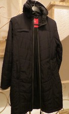 EDC Damen Steppmantel Gr. L schwarz mit Kapuze