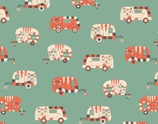 Baumwollstoff Bio "Camping