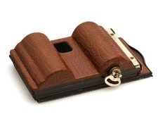 6x9 Rollfilmmagazin mit brauner Belederung für 6,5x9 Tropen Kameras