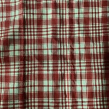 Vintage Kopfkissenbezug Kissenbezug 80 x 80 cm rot -weiß Baumwolle? Leinen? Karo