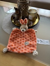 💕 Schmusetuch Kuscheltuch KIK Ergee Hase orange rot Rauten 💕 selten