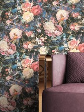 Tapete Vliestapete Bunt Blumen Rosen Pfingstrosen Blumentapete Rosentapete