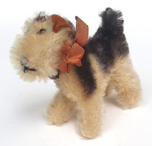 Steiff vintage hund airedale - hund,