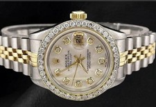 Rolex Damen Armbanduhr 26mm, 18K Stahl/Gold Datejust