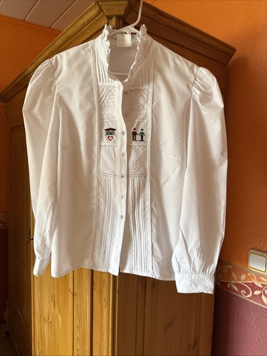 Damen trachten bluse - trachten, weiß