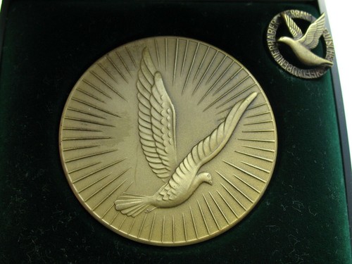 Medaille bronze mit nadel - bronze,