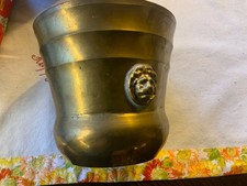 Übertopf Blumentopf Messing