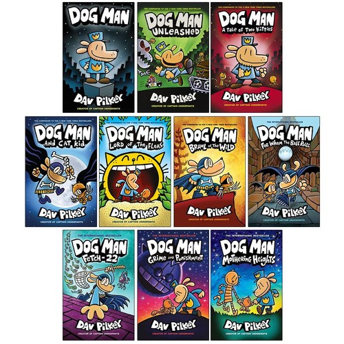Dog man series books - dog,