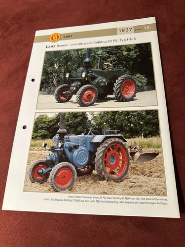Lanz bulldog traktor schlepper - lanz,