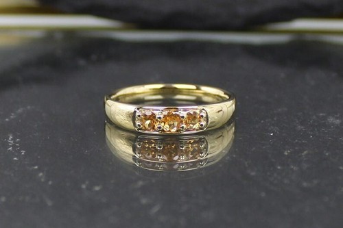 Mandarin granat goldring aus - mandarin-granat,