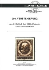 Köhler-Auktionskataloge (8 aus 1995_2001) plus Beigaben