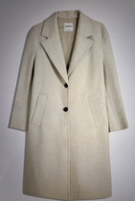 Bershka klassicher Mantel Soft sand Gr. L getragen aktuelle Kollektion