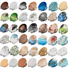 Toilettensitz Toilettendeckel Klodeckel Klobrille WC Sitz mit Absenkautomatik