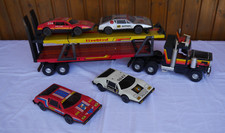 DDR - MSB MSBrandenburg Autotransporter Blech mit 4 Autos Spielzeug - Vintage