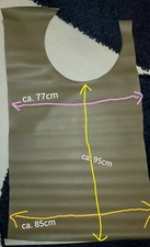 Kunstleder Rest ca. 95x77/85 cm braun schlamm farben 