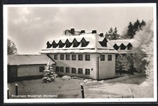 Westerham / Chiemsee, Kinderheim im Schnee, Ansichtskarte 1957 
