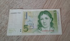 5 DM Schein - Bundesbank - A 5888613D1  - 1. August 1991 - 