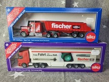 SIKU FISCHER 3816 Koffer Sattelzug Lorry 3520 Sattelkipper Tipper Truck OVP NEU
